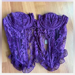 Victoria's Secret Violet Lace Corset